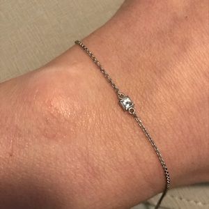 Cecile Raley Designs Grey Spinel Station Bracelet, EUC, white gold